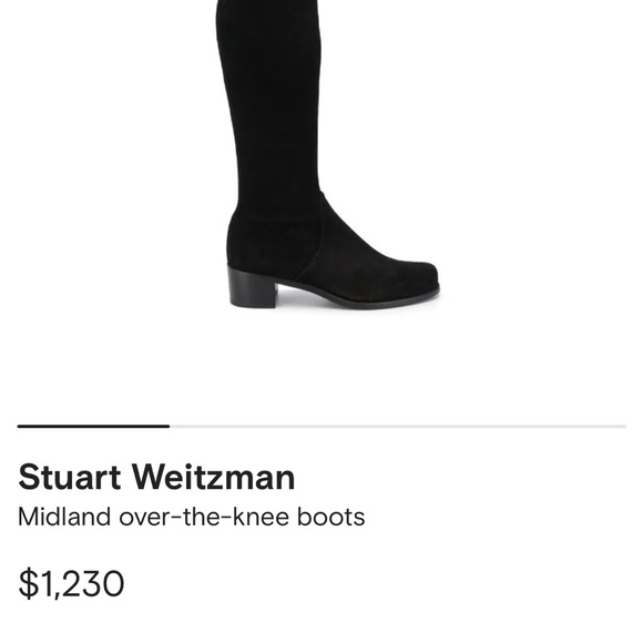 RARE FIND - Stuart Weitzman Suede Midland Booths (like new) - Picture 2 of 8